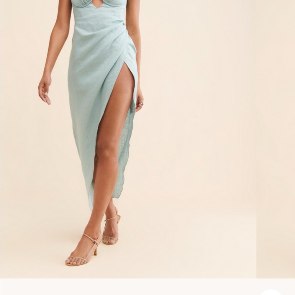 Rumer light blue dress